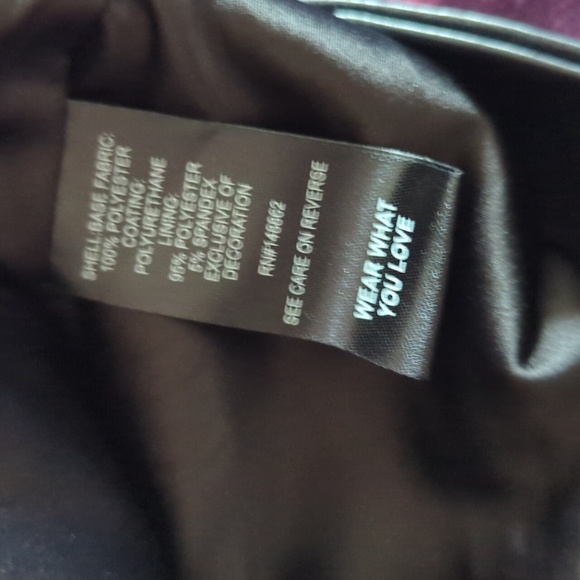 Faux Leather Moto Jacket 2x/18-20 - Picture 12 of 15